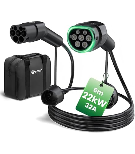 Litorange Support Câble Chargeur Type 2 EV Avec Serrure Combinaison - Antivol
