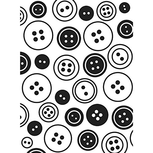 Darice 1218-10 Prägeschablone, Knöpfe, Plastik, transparent, 10,8 x 14,6 x 0,4 cm