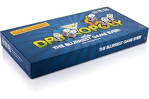 Drinkopoly - the King of Drinking Games - Combined Board/Table Party Games for Adults and Students with 50 Cards with Tasks, an (Un) Forgettable Experience, A Drinking Game Set