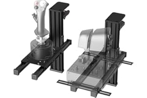 VTUIFBT 2 Pack Hotas Desk Mount For Flight Sim Joystick Compatible with Logitech X56/X52/X52 Pro, Thrustmaster Hotas Warthog/ T.16000M/ T-Flight Hotas 4/X/ SimTask Farmstick/ Sol-R2, Winwing, VPC, VKB Hotas