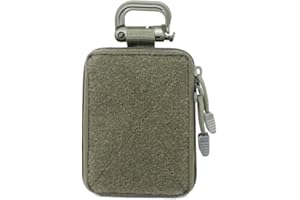 SOBETA Tactical Molle EDC Pouch Range Bag Medizinischer Organizer-Beutel Military Small Wallet Herren-Taillentasche für Sport Wandern Camping Outdoor-Aktivitäten (Green)