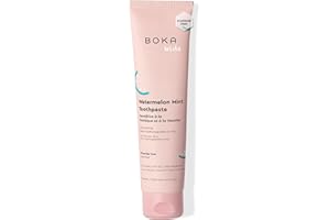 Boka Fluoride Free Nano Hydroxyapatite Toothpaste - Training Toothpaste - Appropriate for Sensitive Teeth - No Sulfate & Parabens - Natural Flavors & Vegan - Watermelon Mint (113g) 1pk