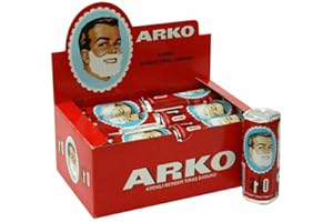 THE SHAVE FACTORY Gentleman's Grooming Essentials: Arko Shaving Soap Stick (3x) and Free Styptic Matches (20x) Combo