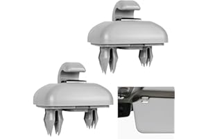 ERIOSCAR 2 Piezas Parasol Reemplazo Clip para Audi A1 A3 S3 A4 S4 A5 S4 S5 Q3 Q5 (8E0 / 857/562) TT B6 B7 B8, Gancho para Visera de Coche, Soportes Para Parasol de Coche Gris