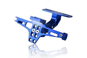 LKV Universel Support de Plaque d'immatriculation LED réglable Support CNC Aluminium Motocross