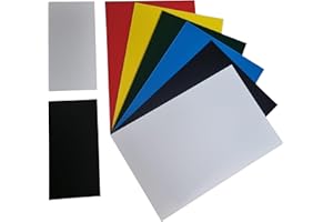 diconfa Kunststoffplatte Polystyrol PS - VIELE FARBEN - Dicke: 0,5mm bis 3mm - Größe: 100x100mm bis 500x1000mm - AUSWAHL:100x200x1,5mm, weiß, 1 Stück - Basteln Modellbau Heimwerken Schilder