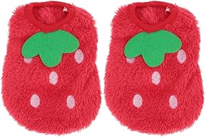 POPETPOP Small Pet Vest Hoodie Winter Fleece Clothes for Guinea Pig Bunny Ferret Soft Warm Costume Apparel for Small Animals