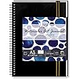 Zen SANGAM A3 Spiral Watercolor Journal | 245 GSM 20% Cotton Cold Pressed | 25 Sheets (50 Pages) | Durable Portrait Sketchbook for Artists & Professionals | Acid-Free | 29.7x42cm | Black Cover