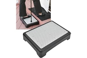 ATYHAO Przenośny stołek półstopniowy do użytku wewnątrz i na zewnątrz, przenośny podwyższenie stopni dla osób starszych i niepełnosprawnych, antypoślizgowy półstopniowy stopień drzwi na schody, samochody, łóżka,