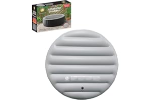 SHATCHI Energy Saving Spa Cover for Mspa Hot Tub Inflatable Lid Protective Rain Overflow Heat Insulator Technology 4 People Round Bladder Up to 140Cm