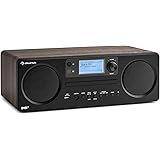 auna Worldwide CD - Internetradio mit Bluetooth, DAB / DAB+ Tuner, Radiowecker, MP3-fähiger USB-Port, mit CD Player, Spotify 