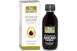 BIOESSENZE Bio Essenze - Olio di Avocado Purissimo - 125 ml | Pressato a freddo, senza solventi (Persea Gratissima)