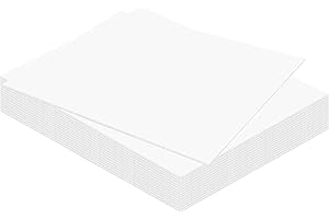 Kangaro Schaumstoffplatte Weiß 50x70cm - 3mm - 15er Pack - DIY für Handwerk, Präsentation, Modellbau, Passepartout