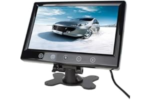 POLARLANDER Car Monitor TFT LCD da 9 Pollici Car Styling per parcheggio Telecamera di retromarcia Monitor per Auto per parcheggio Monitor Dvd VCR Poggiatesta HD