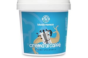 MADÒ Crema Spalmabile Artigianale al Caffè - 100% MADE IN ITALY Secchio da 1Kg - Creme Spalmabili per Panini, Dolci - Ideale per Bar, Ristoranti e Utenze Business