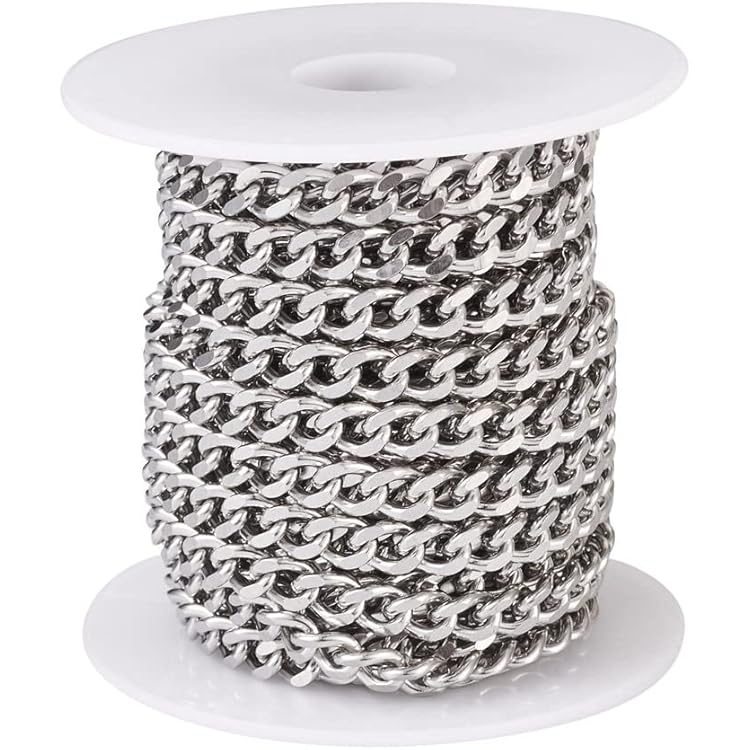 ChainsHouse Zilver Goud Zwart Kleur Cubaanse Link Chain Ketting ChainsHouse Zilver Goud Zwart Kleur Cubaanse Link Chain Ketting
