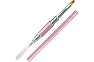 Mwoot 2 en 1 Diseños UV Gel Poly Gel Nail Brush and Picker, Dual-ended Slice Shape Nail Art Tool Cepillos gel Herramienta de clavos para el gel UV de Gel Uñas Extensión Multifunal