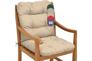 ‎BEAUTISSU Beautissu Niedriglehner Auflage 100x50x8cm Flair NL Sitzkissen Niederlehner Sitzpolster Kissen Stuhl Polster Gartenmöbel niedrig Stuhlkissen Natur