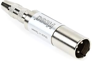 Hosa MIT-129, Impedance Transformer, 1/4 in TSF to XLR3M