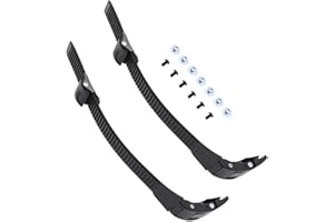 LT Easiyl 2 Sets Skate Shoes Strap Inline Roller Skating Shoes Energy Strap with Buckle Screws Nuts for Men Women Outdoor Sports Black