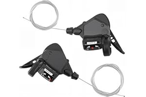 MEGHNA 1 paio di leve del cambio per bicicletta, 3 x 8/9/10 volte, cambio per bicicletta, leva del cambio sinistra/destra (3 x 10 velocità)