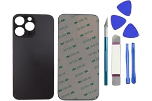 Dakexiong Hinteres Glas Ersatz für iPhone 14 ProMax hinteres Glas mit Reparatur-Werkzeug-Kit und Reparatur-Kit, Space Black