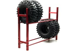 ZUOLAN XUNJIAJIE 1/10 Scale Metal RC Wheel Rack Tyre Tire Rack for 1.9inch 1:10 RC Crawler Car Tyre