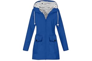 TOFOTL Warm Tuta Antipioggia Giacca Donna Giubbotto Leggero Parka Impermeabile Soft Ponchielli Tecnica Mantella Pioggia