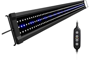NICREW ClassicLED G2 oświetlenie akwarium, sterowana lampa LED ze światłem księżycowym, wodoszczelność IP67, do akwariów słodkowodnych, 118-150 cm