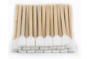 ARGOMAX 20 tamponi in schiuma di bambù, senza pelucchi, tamponi in spugna per stampanti a getto d'inchiostro, tamponi per dettagli auto, tamponi per la pulizia dell'elettronica (punta quadrata).