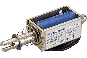 HESCHEN Hechen Elektromagnet JF-0730B DC 12V 1A 5N 10mm Hub Push Pull Typ Open Frame