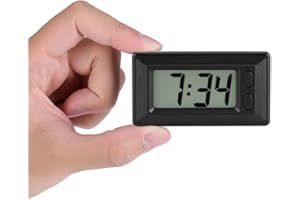 CAFOPGRILL LCD-Schreibtischuhr Dashboard-Uhr Digitaler Tisch Auto-Dashboard-Schreibtisch Elektronische Uhr Datum Uhrzeit Kalenderanzeige Elektronische Uhr