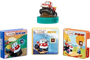 Little Tikes Mighty Truck Collection for Story Dream Machine - 3 Stories & 1 Character, Storytime Books with Audio Play Character, For Boys and Girls Ages 3+