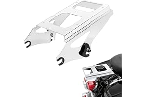 ANONEMOTO Luggage Rack, Detachable Two Up Tour Pack Mounting Rack Compatible for Harley Davidson 2009-2013 CVO Street Glide Road Glide Road King Electra Glide Standard FLHT, Black