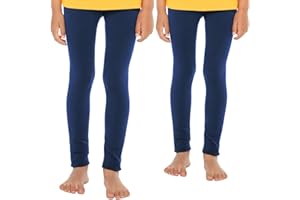 Celodoro Kinder Thermo Leggings (1 oder 2 Stück) - warme Unterhose lang mit Innenfleece