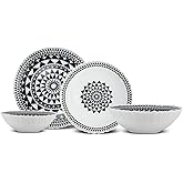 Karaca Black Gold 19 Piece Opal Dinner Set for 6 Persons