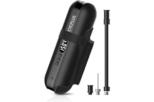 CYCPLUS Elektryczna pompka do opon, 140 psi, z akumulatorem litowo-jonowym, przenośna, do samochodu, motocykla, piłek i roweru