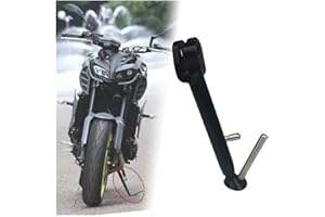 ALLROUNDSUPPLIER for Yamaha MT09 FZ09 FJ09 Tracer 900 XSR900 2014 2015 2016 2017 2018 2019 2020 Adjustable Kickstand Foot Side Stand Support (Black)