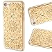 Produktbild iPhone 6 Plus Hülle 5,5 Zoll, iPhone 6S Plus Cover LCHULLE Ultra Schlank Leicht Kristall Transparant Flexibel Weich Silikon Gel TPU Haut Schützend Zurück Schutzhülle mit Sonnenblume Gedruckt Für iPhone 6 Plus iPhone 6s Plus-Gold