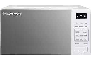 Russell Hobbs Touch Control Digital Solo Microwave 20L 800W with 10 Power Levels, 6 Auto Cook Menus, Defrost Control, Clock & Timer RHMT2005-M