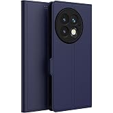 Kapa Noble Slim Magnetic Leather Flip Case Cover for OnePlus 13 | Card Holder Stand Flip Wallet Case (Blue)