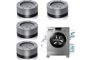 OUOQI 4 Stück Waschmaschine Fußpolster,Schwingungsdämpfer Vibrationsdämpfer Waschmaschine Füße,Anti Vibration Waschmaschine Fußpolster,Anti Rutsch Gummi Fußpolster,Für rutschfeste Und GeräUschreduzierende