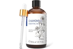 HIQILI Chamomile Essential Oils 30ML, 100% Natural Aromatherapy Oil for Face, Candle Making, Diffuser, Skin&Hair - 1 Fl Oz