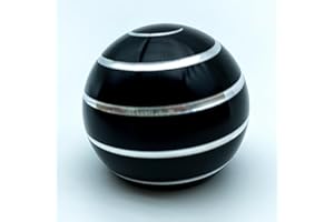 LESYKAWY Kinetic Schreibtischspielzeug, Metal Fidget Spinner Ball, Gyroskop mit optischer Täuschung für Erwachsene ADHS Anti-Angst Stressabbau, Schwarz