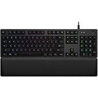 Logitech G513 Teclado Gaming Mecánico con Reposamuñecas, RGB LIGHTSYNC, Teclas GX-Táctil Marrón, Aleación de Aluminio, Teclas