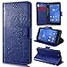 Produktbild SMART LEGEND Lederhülle für Sony Xperia Z3 Compact Ledertasche Hülle Blau Pusteblume Liebhaber Muster Schutzhülle Premium PU Leder mit Handschlaufe Flip Case Protective Cover Innere Weiche Silikon Bookcase Handy Tasche Schale mit Kartenfächer Magnetverschluß Standfunktion Etui