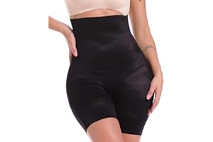 SLIMBELLE® Femme Culotte Sculptante Gainante Panty Invisible à Taille Haute Gaine Amincissante Ventre Plat Shapewear Minceur Body Shaper Noir Beige avec Armature