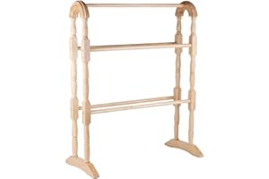 APOLLO THE HOUSEWARES BRAND Apollo 1-Piece 63 x 78 x 30 cm Hevea Towel Rail Natural