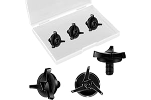 SAVITA 3pcs Helmet Screws, Motorcycle Helmet Screws Motorcycle Helmet Visor Screws Motorcycle Helmet Accessories (Black)