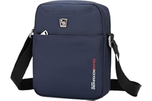 OIWAS Men's Bag Small Shoulder Bags Men's Crossbody Bag Shoulder Bag for Leisure Holiday Trip Walking and Hiking, blue, Small